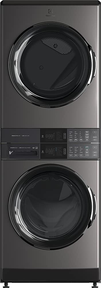 Electrolux - Laundry Tower Single Unit Front Load 4.5 Cu. Ft. Washer & 8 Cu. Ft. Electric Dryer with Perfect Steam - Titanium