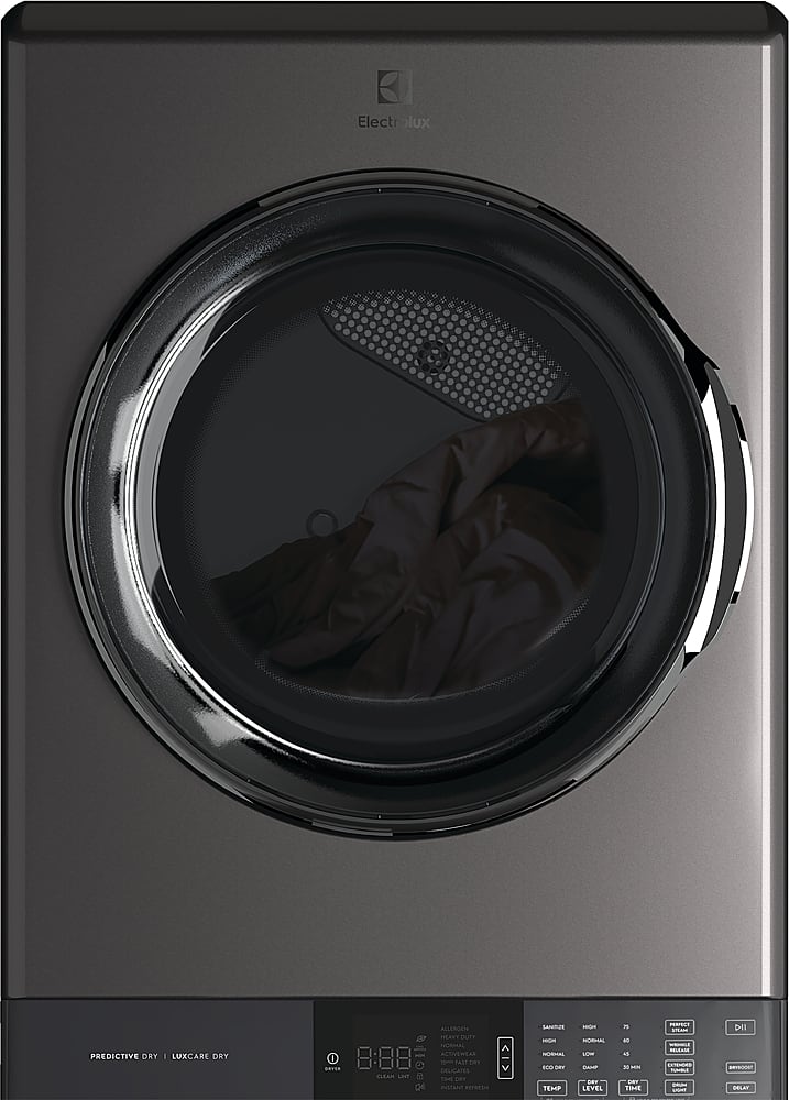 Electrolux - Laundry Tower Single Unit Front Load 4.5 Cu. Ft. Washer & 8 Cu. Ft. Electric Dryer with Perfect Steam - Titanium