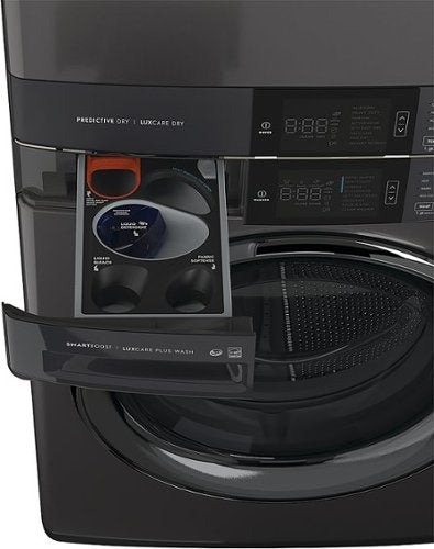 Electrolux - Laundry Tower Single Unit Front Load 4.5 Cu. Ft. Washer & 8 Cu. Ft. Electric Dryer with Perfect Steam - Titanium