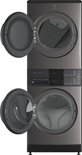 Electrolux - Laundry Tower Single Unit Front Load 4.5 Cu. Ft. Washer & 8 Cu. Ft. Electric Dryer with Perfect Steam - Titanium