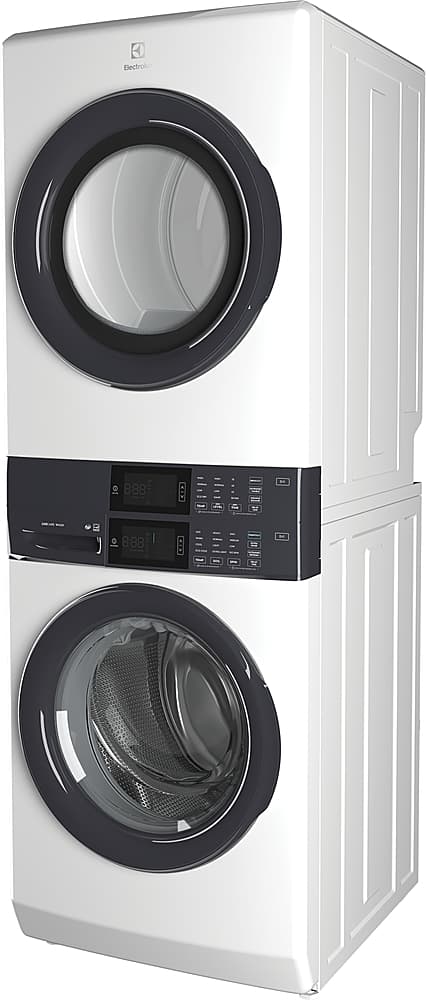 Electrolux - Laundry Tower Single Unit Front Load 4.4 Cu. Ft. Washer & 8 Cu. Ft. Electric Dryer - White