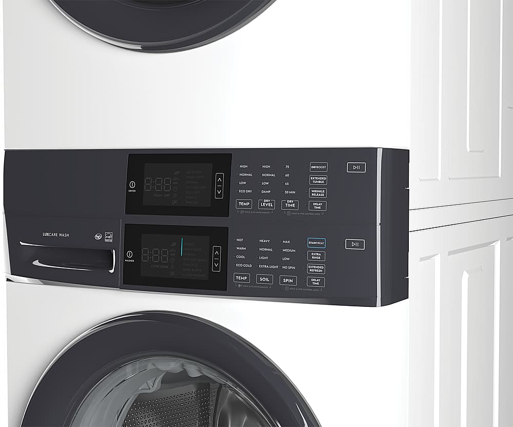 Electrolux - Laundry Tower Single Unit Front Load 4.4 Cu. Ft. Washer & 8 Cu. Ft. Electric Dryer - White