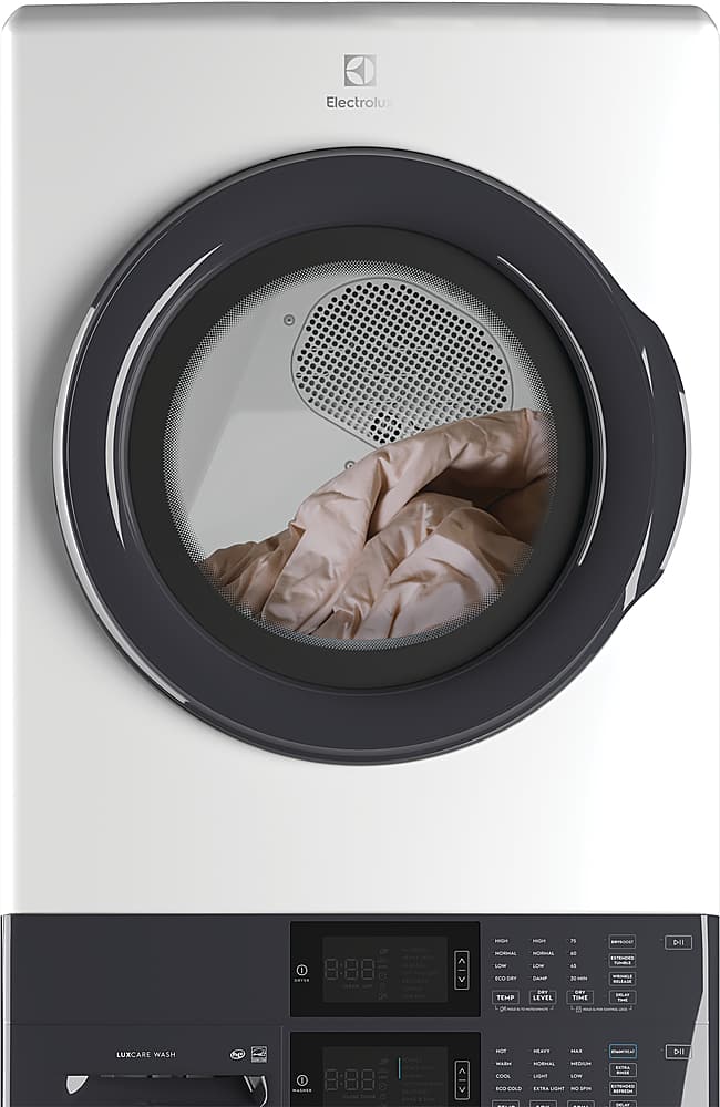 Electrolux - Laundry Tower Single Unit Front Load 4.4 Cu. Ft. Washer & 8 Cu. Ft. Electric Dryer - White