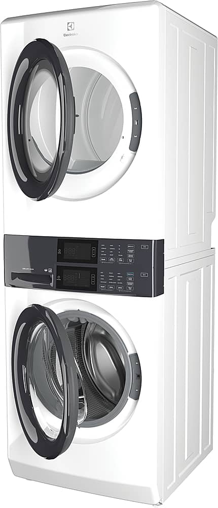 Electrolux - Laundry Tower Single Unit Front Load 4.4 Cu. Ft. Washer & 8 Cu. Ft. Electric Dryer - White