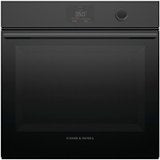 Fisher & Paykel - 24" Built-in Single Electric Convection Wall Oven with 3 Cu. Ft. Oven Capacity - Black