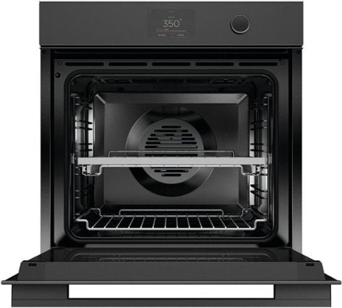 Fisher & Paykel - 24" Built-in Single Electric Convection Wall Oven with 3 Cu. Ft. Oven Capacity - Black
