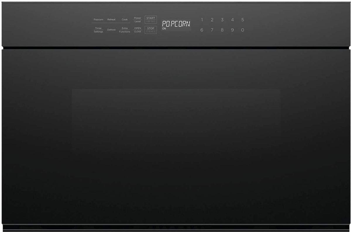 Fisher & Paykel - 1.2 Cu. Ft. Built-In Microwave Drawer with Sensor Cooking - Black
