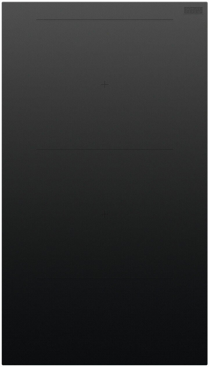 Fisher & Paykel - 12 in. Wide 2 Element Auxiliary Modular Electric Cooktop - Black