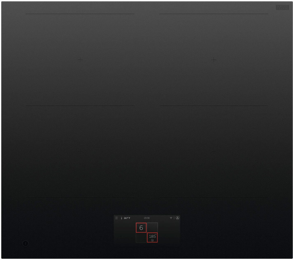 Fisher & Paykel - 24 in. Wide 4 Element Primary Modular Electric Cooktop - Black