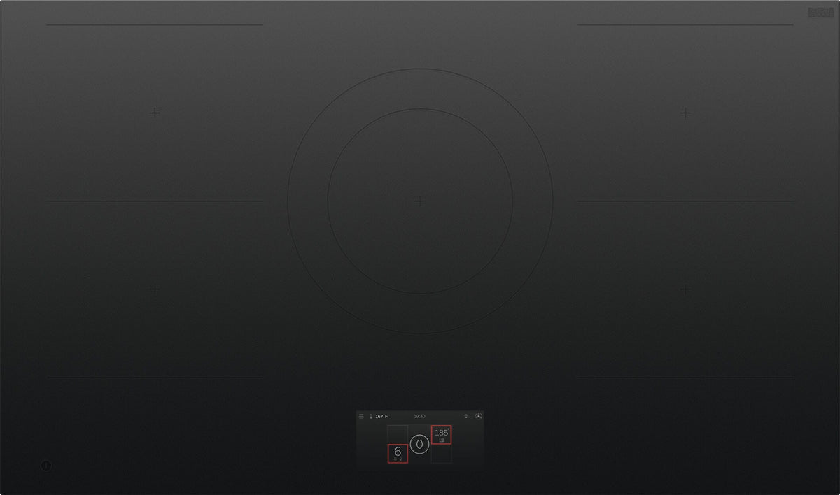Fisher & Paykel - 36 in. Wide 4 Element Primary Modular Electric Cooktop - Black
