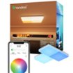 Nanoleaf - Skylight - Smart LED Flush Mount Indoor Ceiling Light Fixture Smarter Kit (3pk) - Modular & Color Changing - Multicolor
