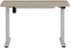 Steelcase - AMQ Sit-to-Stand Desk - White Base Light Oak Top
