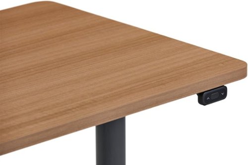 Steelcase - AMQ Sit-to-Stand Desk - Merele Base Dark Oak Top