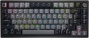 CORSAIR - K65 PLUS RGB 75% Wireless Mechanical Pre-Lubricated MLX Red Linear Switch Gaming Keyboard with Hot-Swappable Switches - Black/Gray