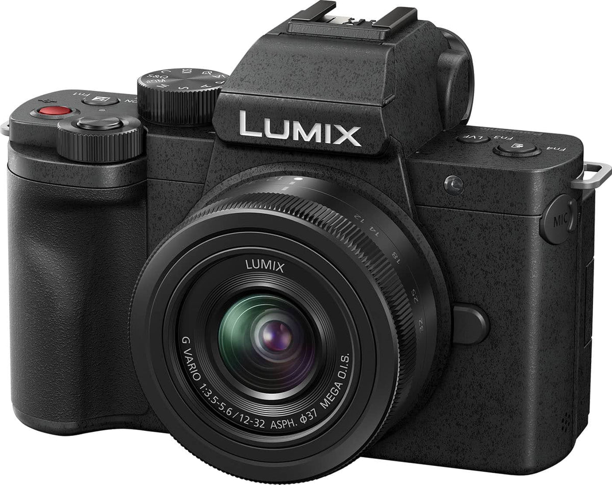 Panasonic - LUMIX G100D Mirrorless Camera for Photo, 4K Video and Vlogging, 12-32mm Lens - Black