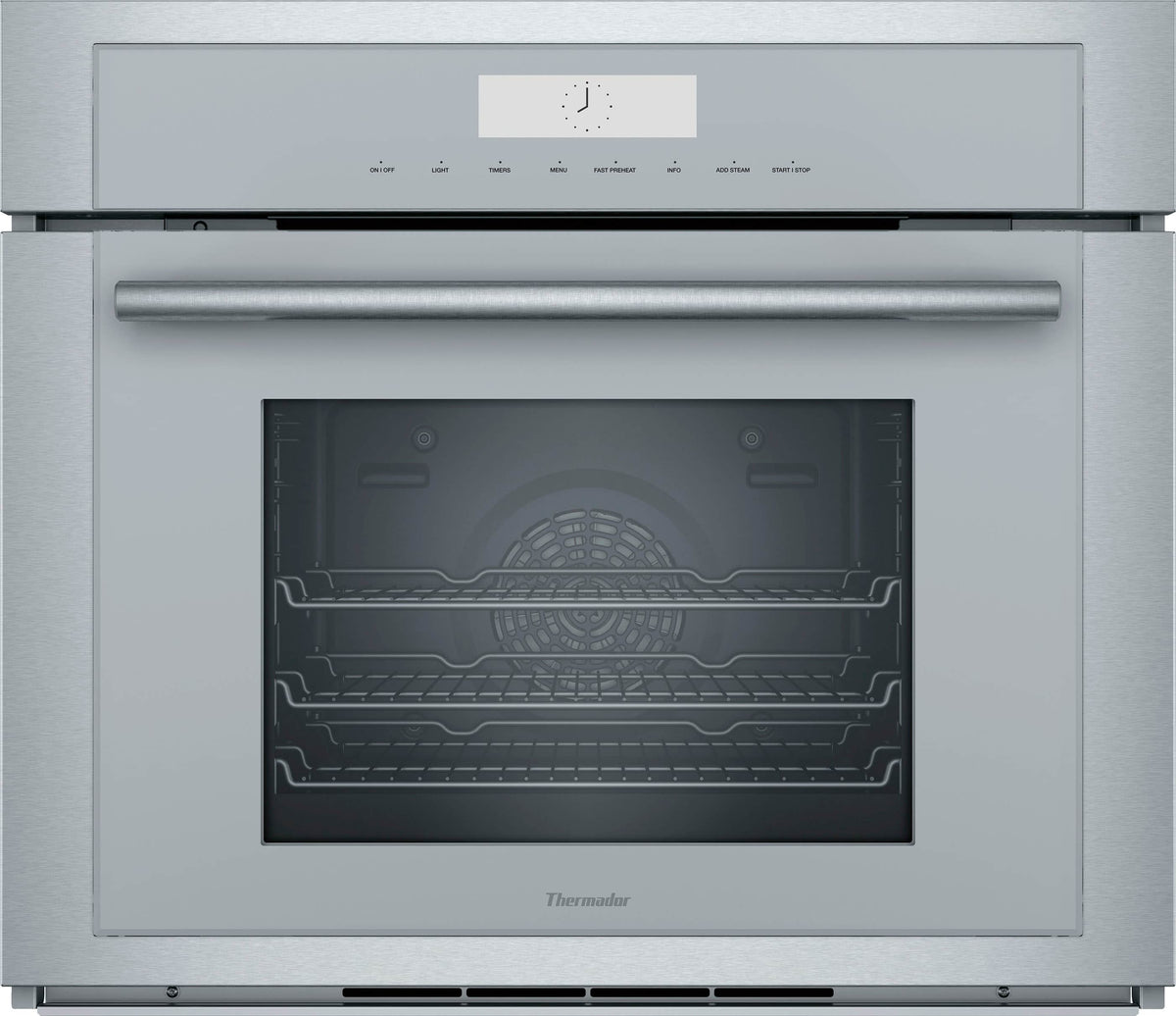 Thermador - Masterpiece Series 30" 2.8 Cu. Ft. Built-In Single Electric Smart Wall Oven with Steam and True Convection - Stainless Steel