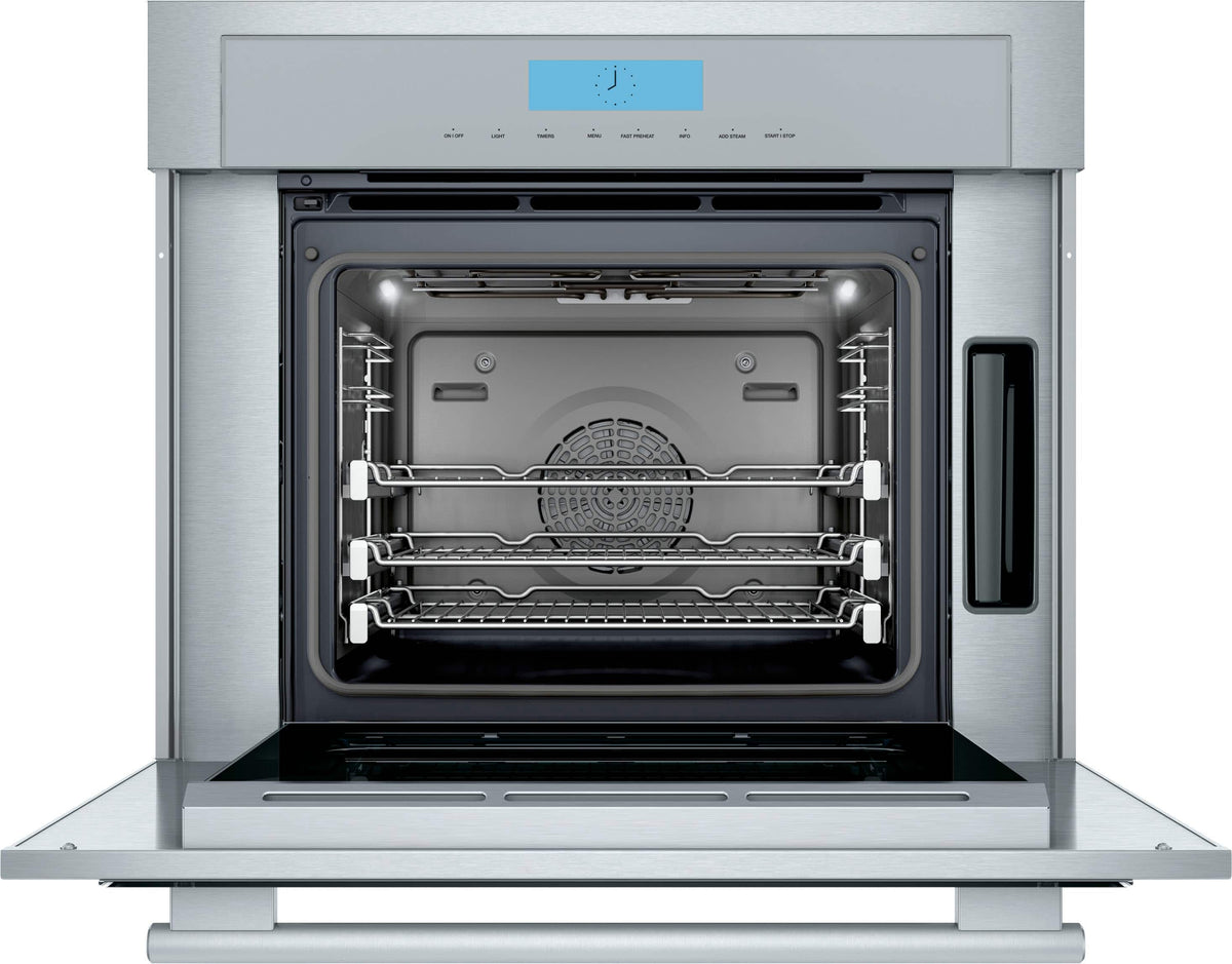 Thermador - Masterpiece Series 30" 2.8 Cu. Ft. Built-In Single Electric Smart Wall Oven with Steam and True Convection - Stainless Steel