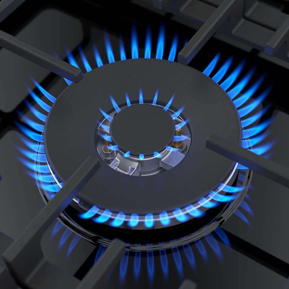 Bosch - 800 Series 30" Built-In Gas Cooktop with 5 burners with FlameSelect and LP Conversion - Black Stainless Steel