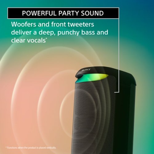 Sony - XV500 X-Series Wireless Party Speaker - Black
