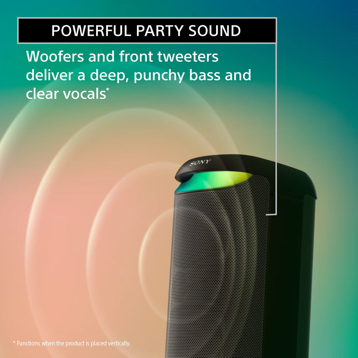 Sony - XV500 X-Series Wireless Party Speaker - Black