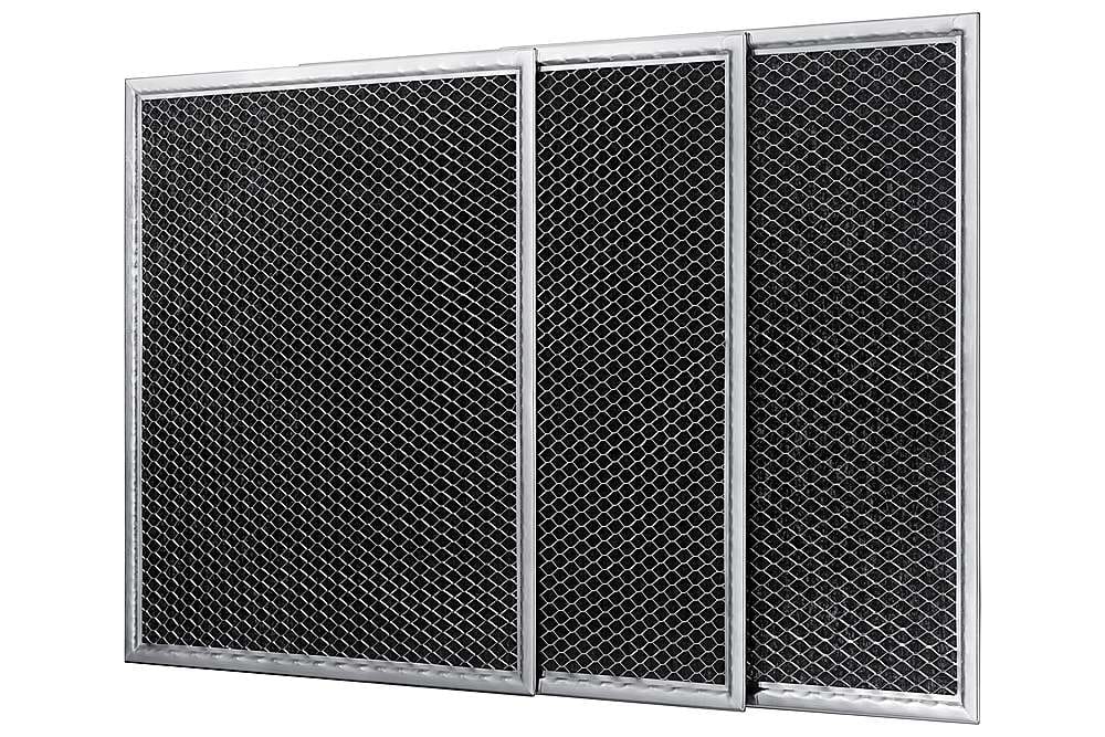 Samsung - Replacement Charcoal Filter Kit 3 Pack for 5 Series Range Hoods - Silver