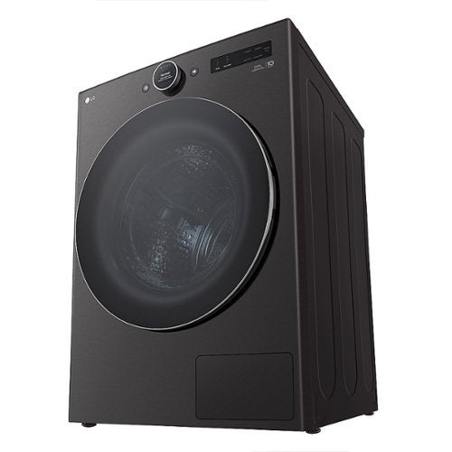 LG - 7.8 Cu. Ft. Stackable Smart Electric Dryer with Ventless Heat Pump Technology - Black Steel