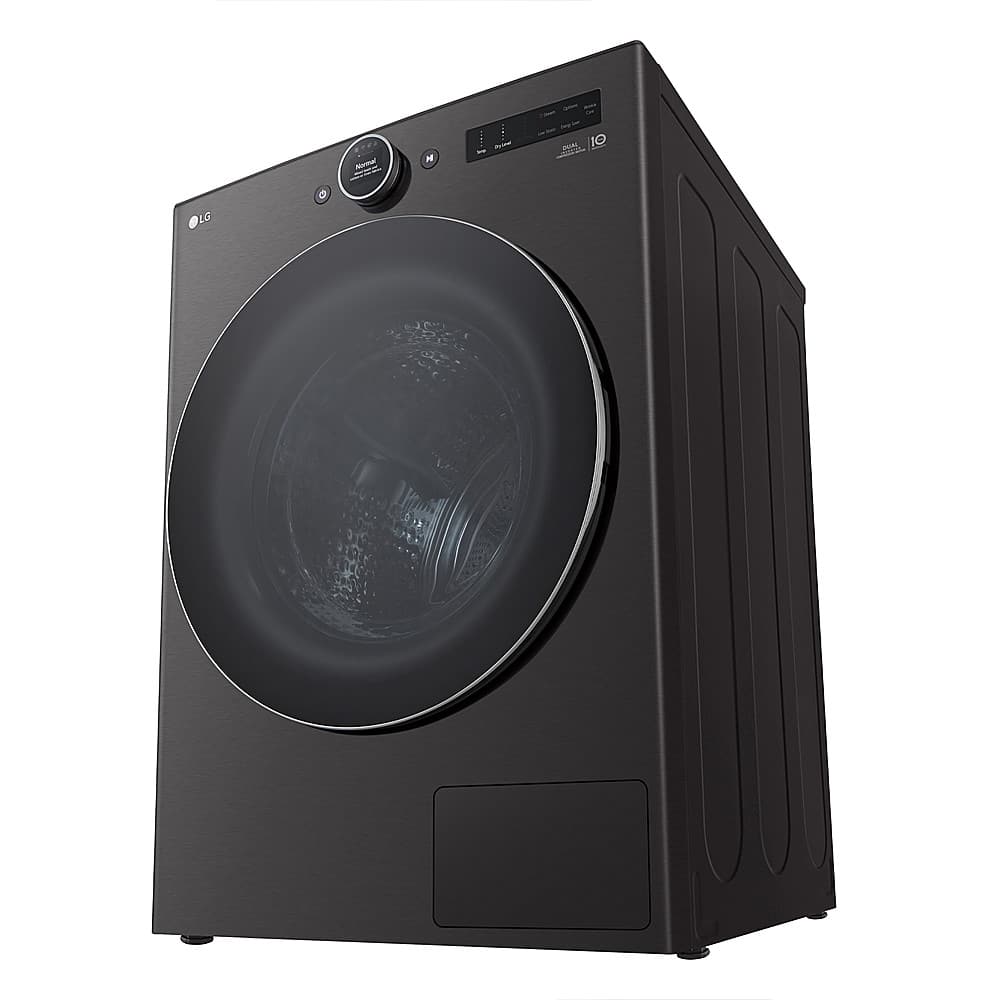 LG - 7.8 Cu. Ft. Stackable Smart Electric Dryer with Ventless Heat Pump Technology - Black Steel