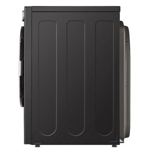 LG - 7.8 Cu. Ft. Stackable Smart Electric Dryer with Ventless Heat Pump Technology - Black Steel