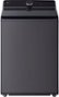 LG - 5.5 Cu. Ft. High Efficiency Smart Top Load Washer with EasyUnload - Matte Black