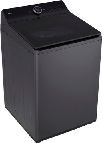 LG - 5.5 Cu. Ft. High Efficiency Smart Top Load Washer with EasyUnload - Matte Black