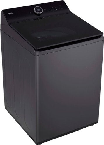 LG - 5.5 Cu. Ft. High Efficiency Smart Top Load Washer with EasyUnload - Matte Black