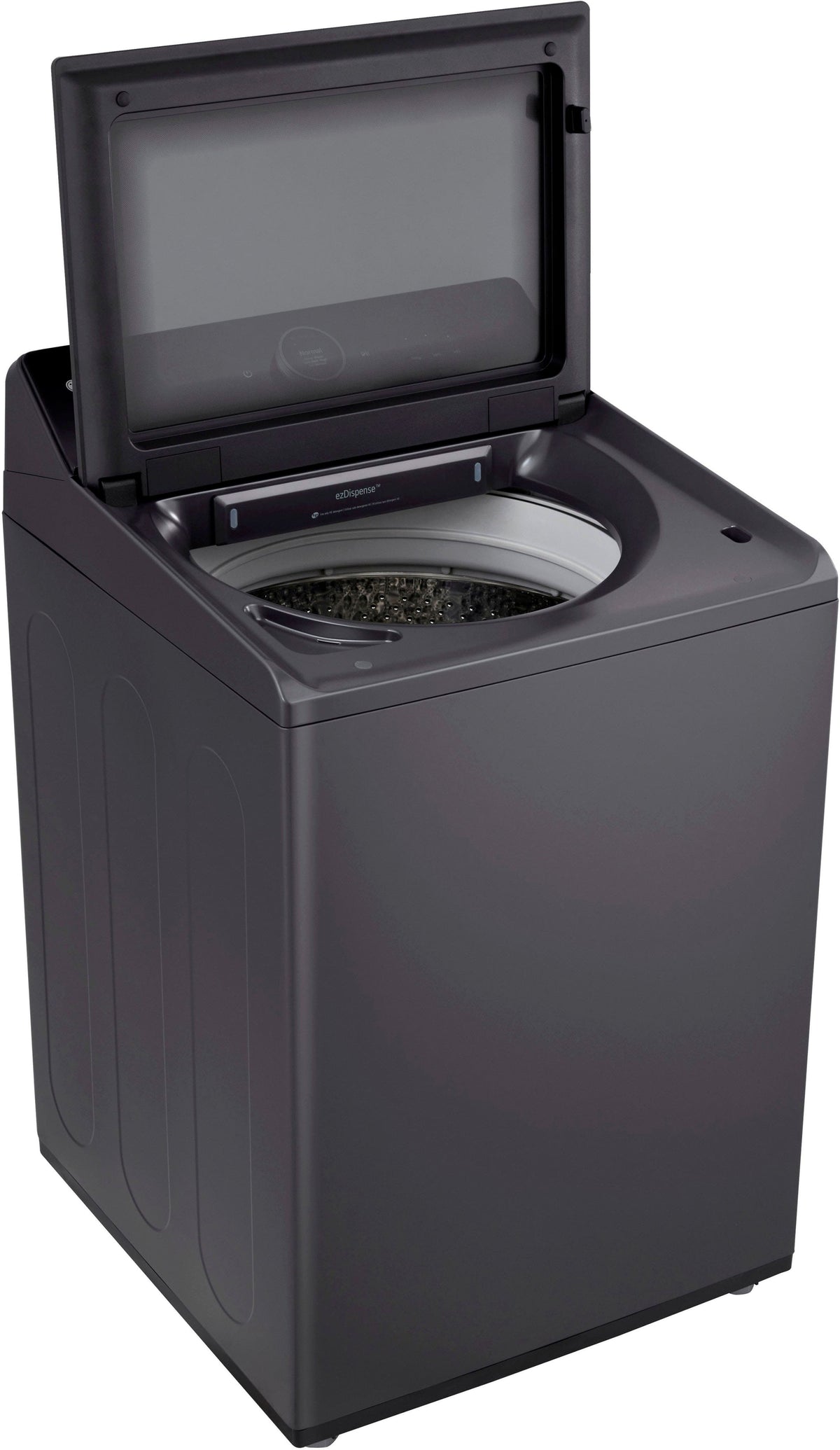 LG - 5.5 Cu. Ft. High Efficiency Smart Top Load Washer with EasyUnload - Matte Black
