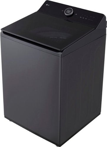 LG - 5.5 Cu. Ft. High Efficiency Smart Top Load Washer with EasyUnload - Matte Black