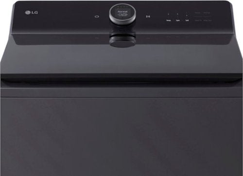 LG - 5.5 Cu. Ft. High Efficiency Smart Top Load Washer with EasyUnload - Matte Black