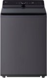LG - 5.5 Cu. Ft. High Efficiency Smart Top Load Washer with EasyUnload - Matte Black