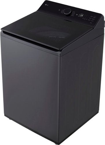 LG - 5.5 Cu. Ft. High Efficiency Smart Top Load Washer with EasyUnload - Matte Black