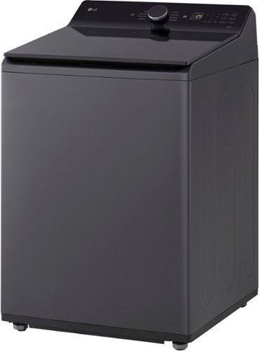 LG - 5.5 Cu. Ft. High Efficiency Smart Top Load Washer with EasyUnload - Matte Black