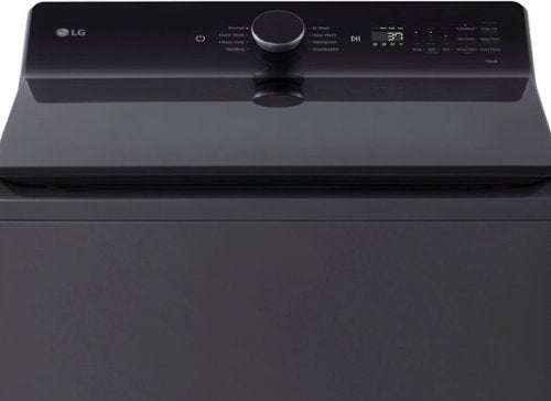 LG - 5.3 Cu. Ft. High Efficiency Smart Top Load Washer with TurboWash3D Technology - Matte Black
