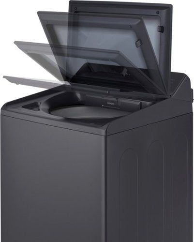 LG - 5.3 Cu. Ft. High Efficiency Smart Top Load Washer with TurboWash3D Technology - Matte Black