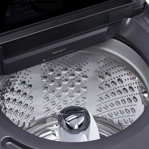 LG - 5.3 Cu. Ft. High Efficiency Smart Top Load Washer with TurboWash3D Technology - Matte Black