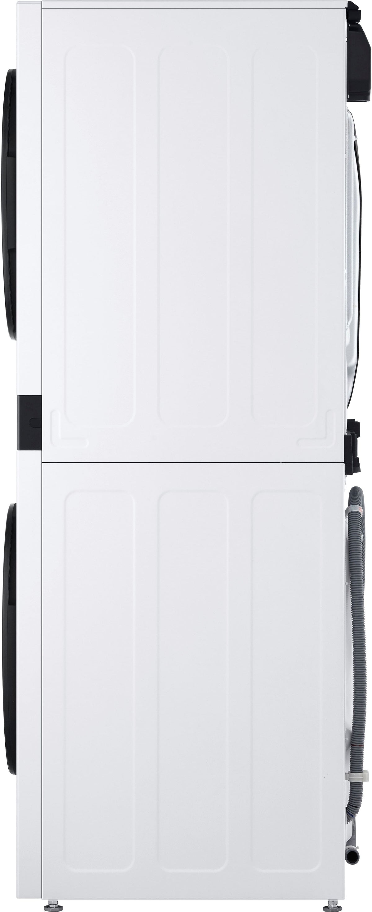 LG - 2.4 Cu. Ft. HE Smart Front Load Washer and 4.2 Cu. Ft. Electric Dryer WashTower wSteam and Ventless Heat Pump Technology - White