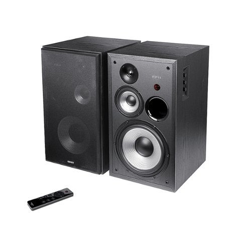 Edifier - R2850DB Active Bookshelf Speakers, Computer Speakers - Bluetooth and Optical Input - 2.0 Studio Monitor Speaker - Black