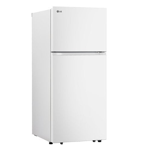 LG - 30-in Wide 17.5 Cu. Ft. Garage Ready Top Freezer Refrigerator with Reversible Doors - White