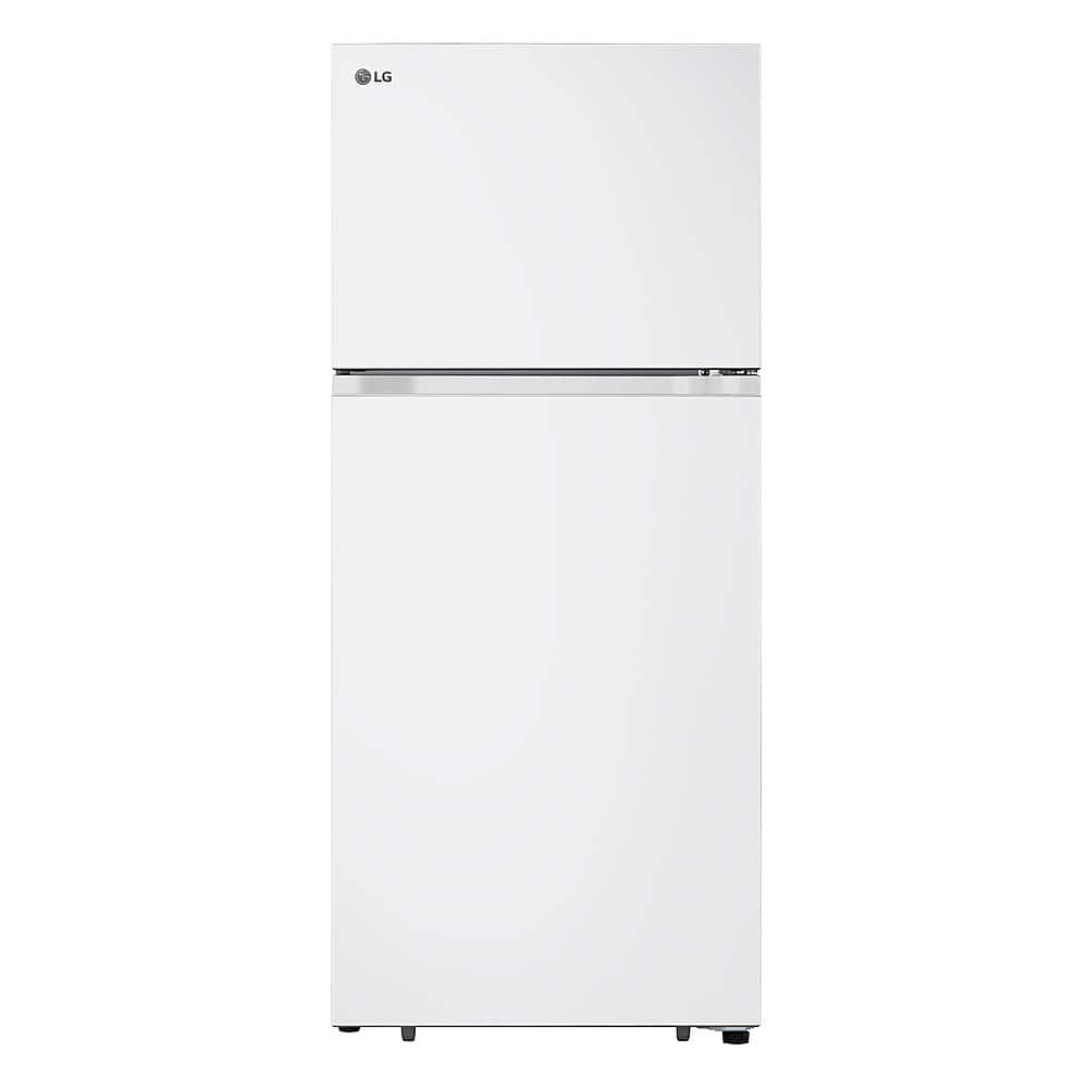 LG - 30-in Wide 17.5 Cu. Ft. Garage Ready Top Freezer Refrigerator with Reversible Doors - White