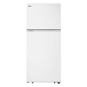 LG - 30-in Wide 17.5 Cu. Ft. Garage Ready Top Freezer Refrigerator with Reversible Doors - White