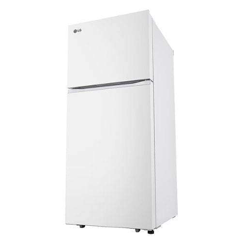 LG - 30-in Wide 17.5 Cu. Ft. Garage Ready Top Freezer Refrigerator with Reversible Doors - White