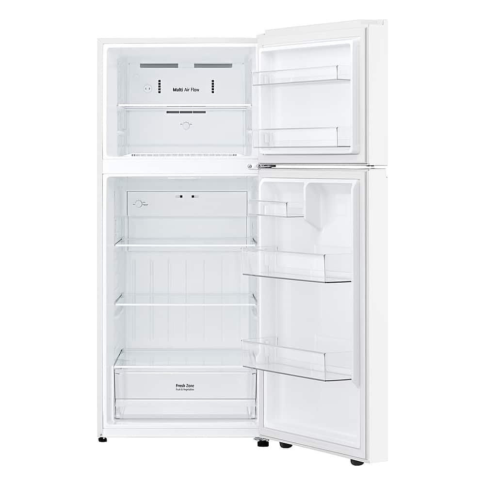 LG - 30-in Wide 17.5 Cu. Ft. Garage Ready Top Freezer Refrigerator with Reversible Doors - White