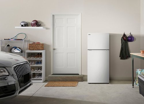 LG - 30-in Wide 17.5 Cu. Ft. Garage Ready Top Freezer Refrigerator with Reversible Doors - White