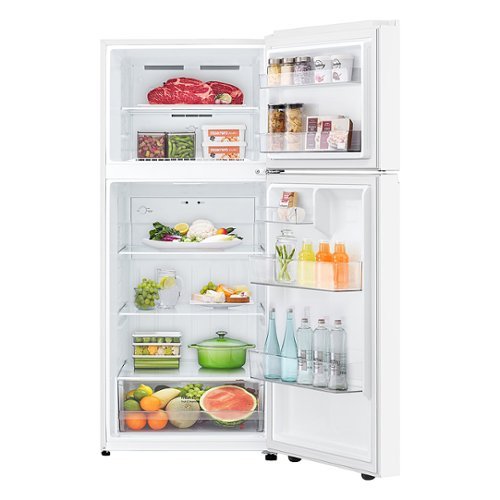 LG - 30-in Wide 17.5 Cu. Ft. Garage Ready Top Freezer Refrigerator with Reversible Doors - White