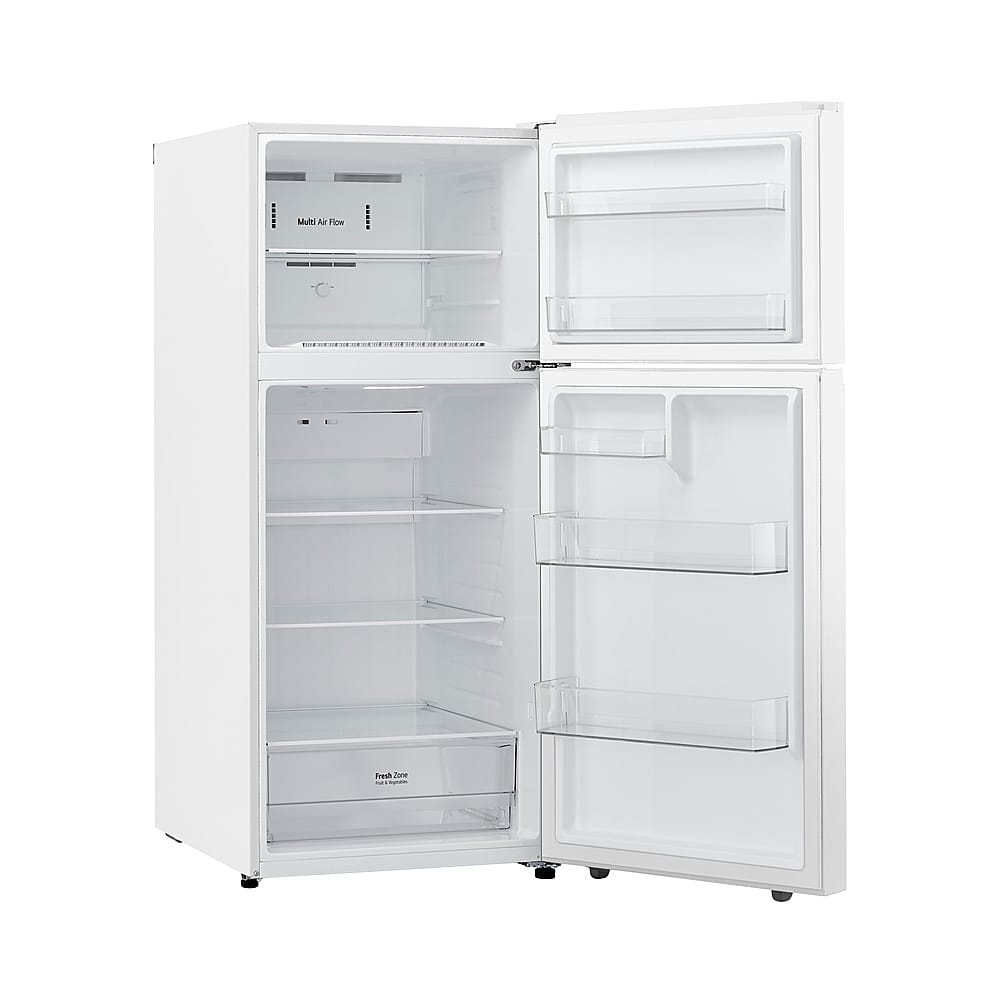 LG - 30-in Wide 17.5 Cu. Ft. Garage Ready Top Freezer Refrigerator with Reversible Doors - White